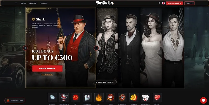 WindettaCasino Online Casino Home Page