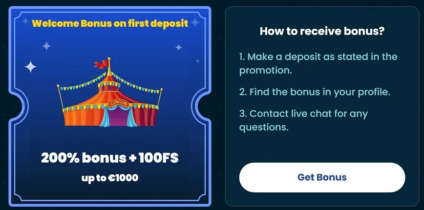 First Deposit Bonus at Rollino Casino