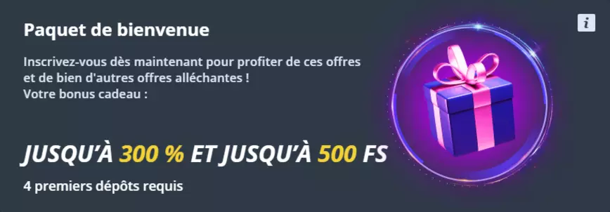 Forfait de Bienvenue au Jet Casino