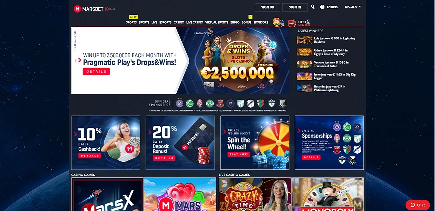 About MarsBet Casino