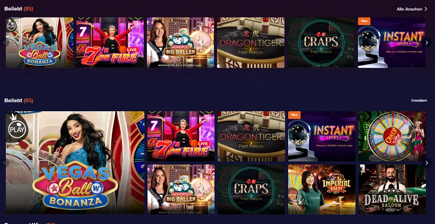 Juegos con Croupier en Vivo en Casino Mega