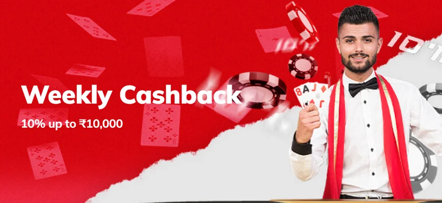 10% Weekly Cashback at Cricbaba Casino