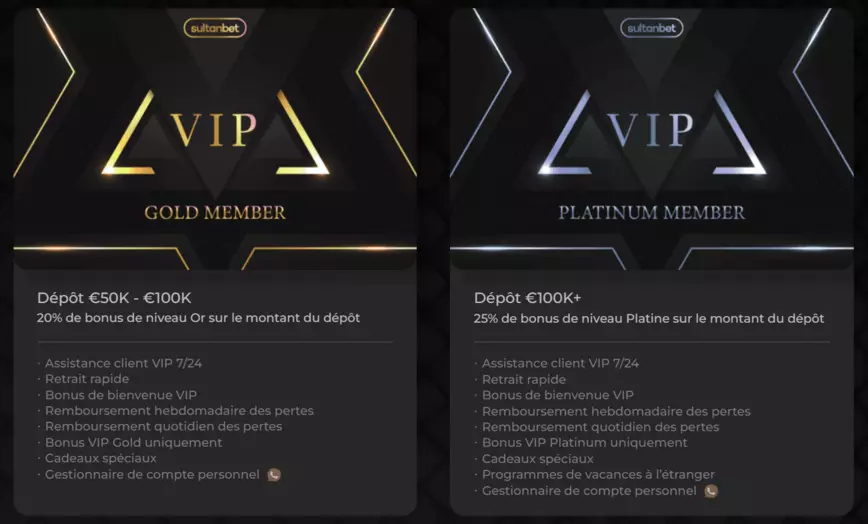 Programme VIP du Casino Sultanbet