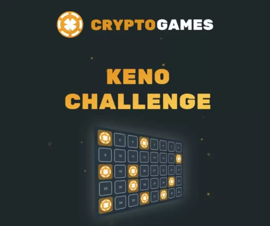 Challenge Keno at CryptoGames Casino