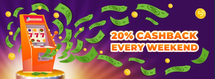 Remboursement de 20 % chaque week-end au Casino Cashalot.bet