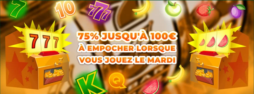 Obtenez-le en jouant le mardi au Casino Cashalot.bet