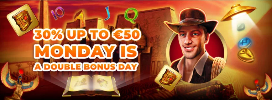Monday is a double bonus day at Cashalot.bet Casino