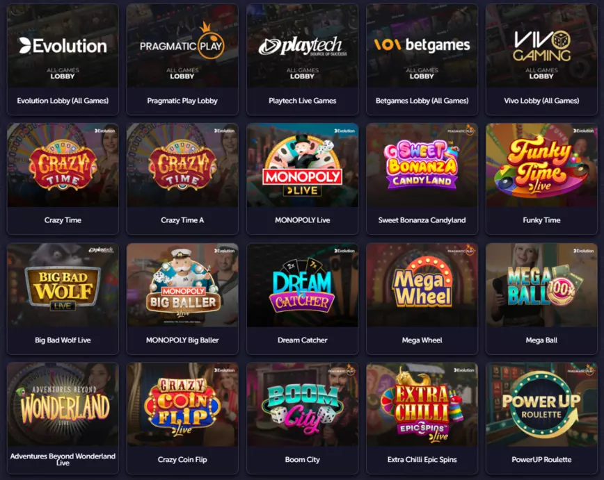 Jogos de Cassino ao Vivo no Vavada Casino