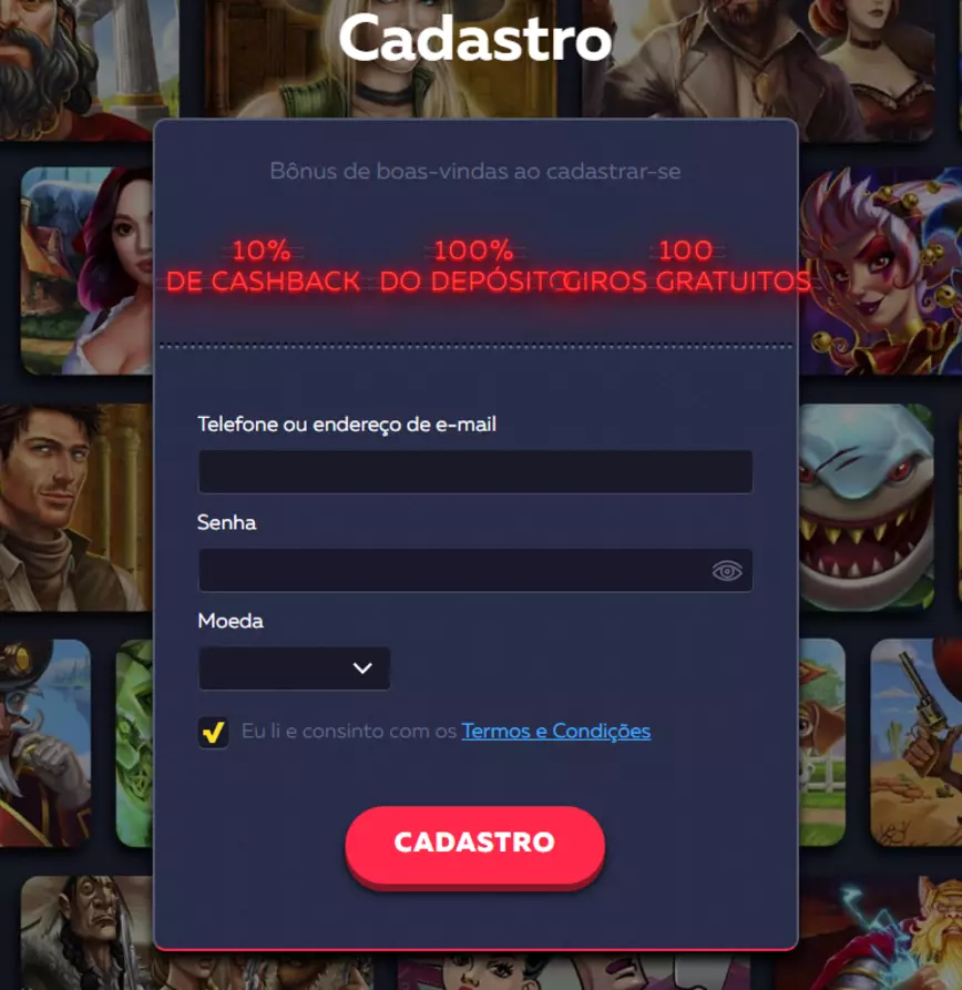 Registro no Vavada Casino