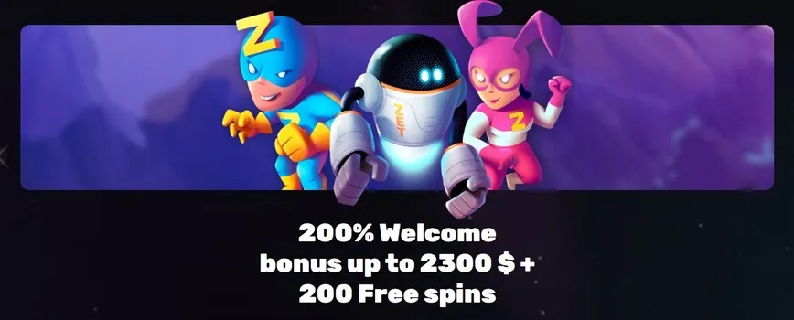 Welcome Bonus at  Zet Planet Casino