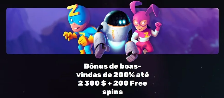 Bônus de bem-vindo no Zet Planet Casino