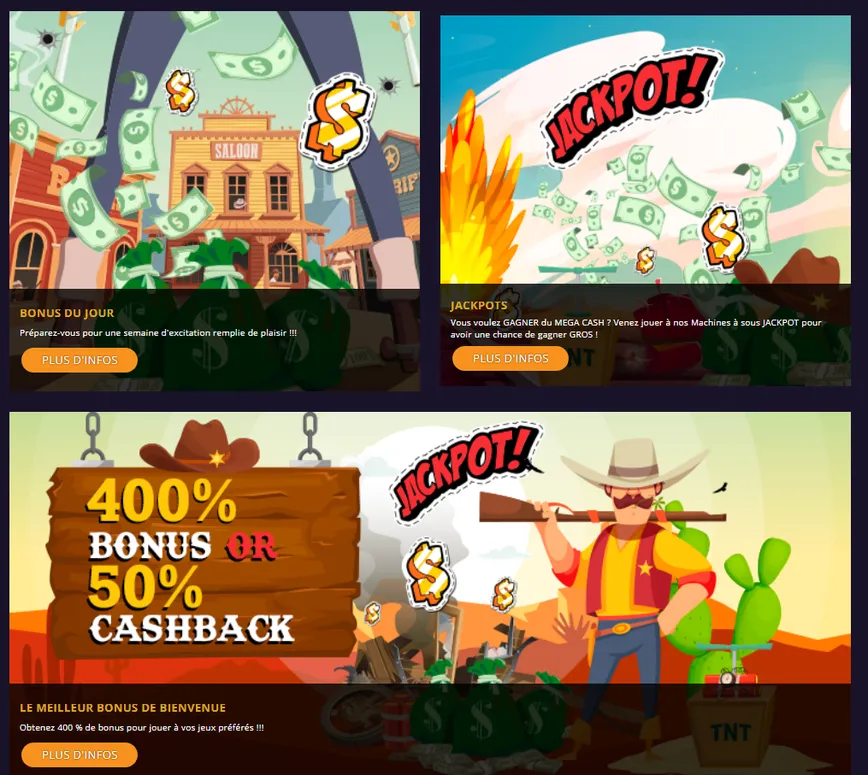 Promotions et bonus sur LuckyBoy Casino