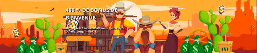 Bonus de bienvenue du casino LuckyBoy