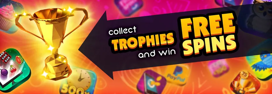 Collect Trophies at 777 Cherry Casino