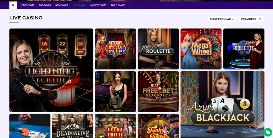 Live Dealer Casino Games