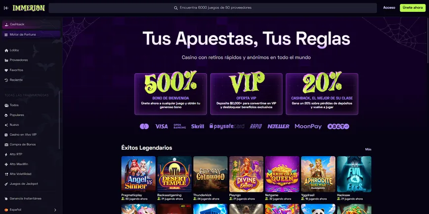 Sobre o Immerion Casino