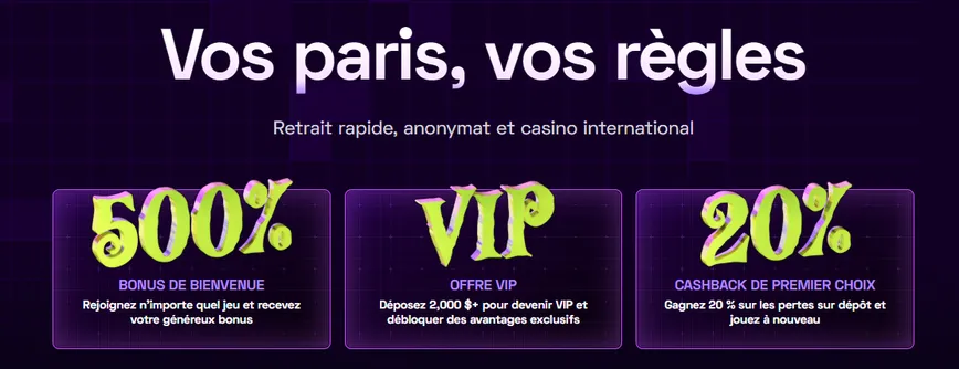 Promotions et bonus au casino Immerion