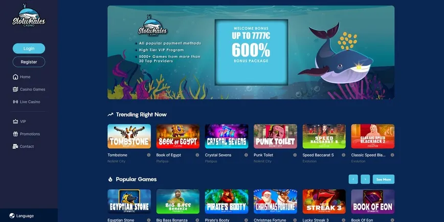 About Slotwhales Casino