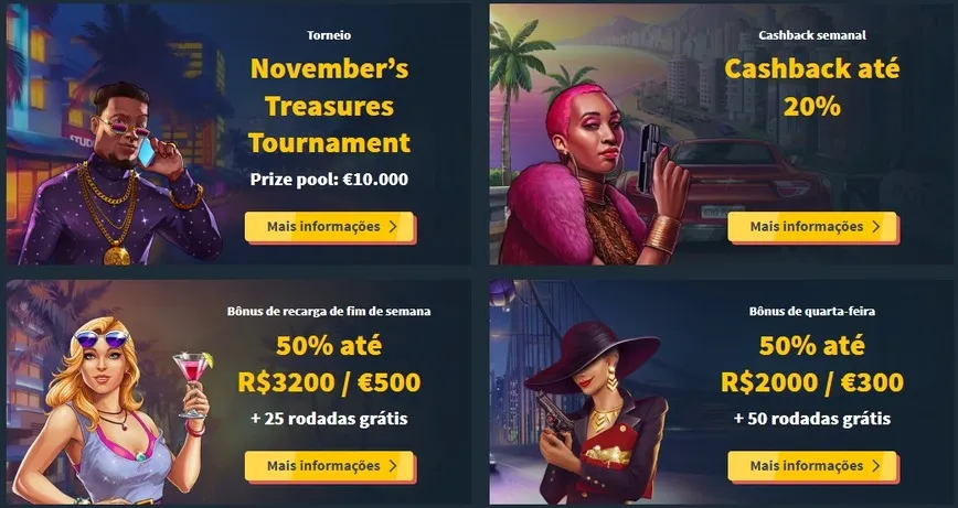 Outras promoções no Snatch Casino