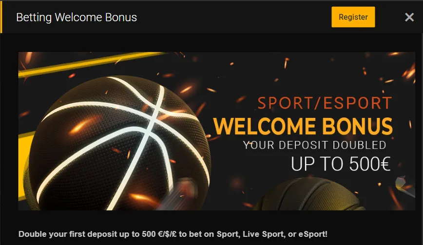 Sports Welcome Offer at 20Bets Casino