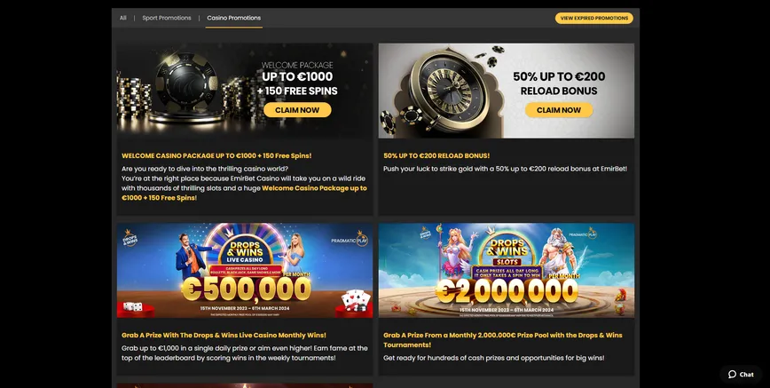 Promotions and Bonuses at EmirBet