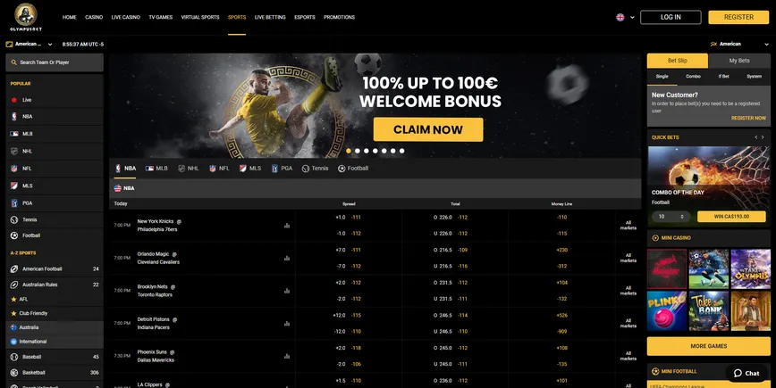 Sports Betting at OlympusBet Casino