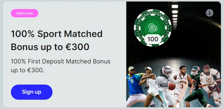 Sports Welcome Offer at CryptoBetSports Casino