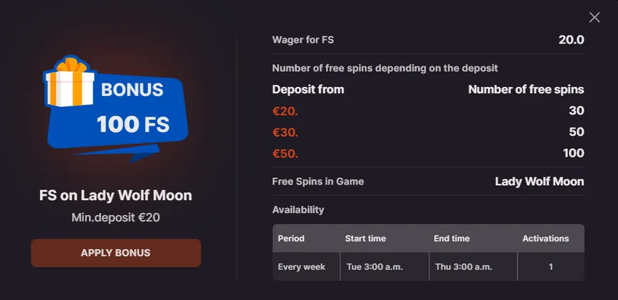 Free Spins at Gospin Casino