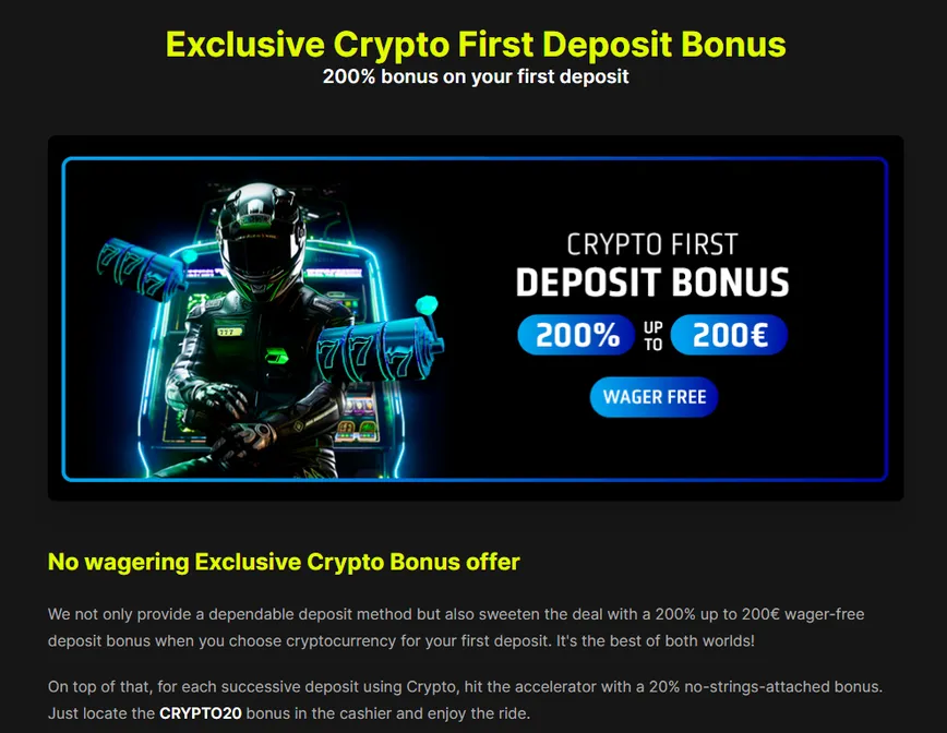 Aucune mise Offre exclusive de bonus Crypto sur StakePrix Casino