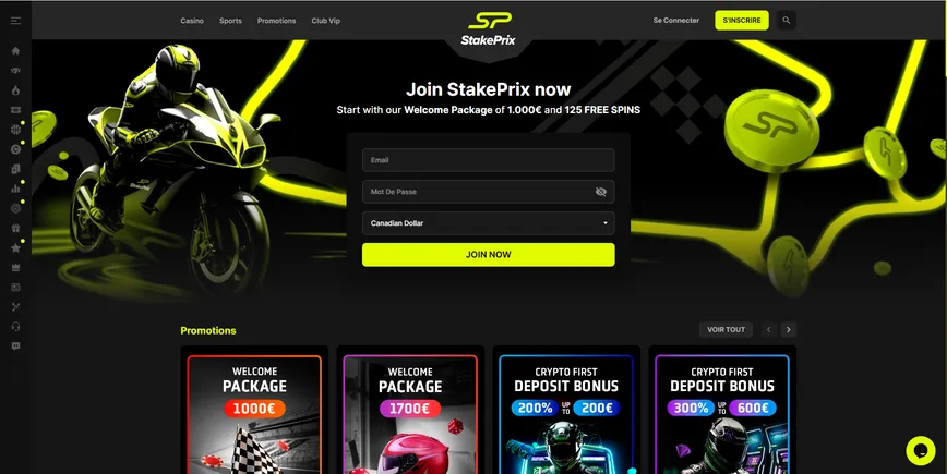 Acerca de StakePrix Casino