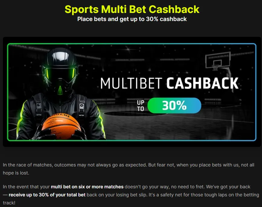 Sports Multi Bet Cashback at StakePrix Casino