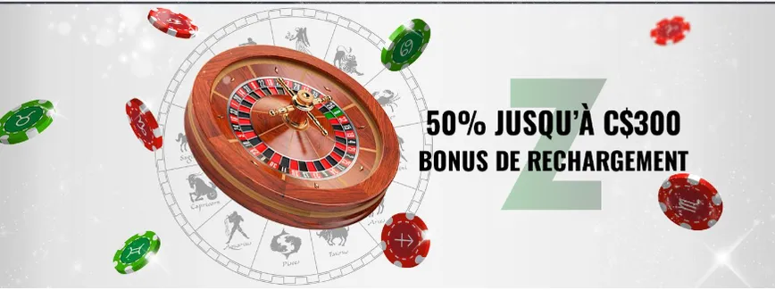 Bonus de recharge sur Zodiacbet Casino 