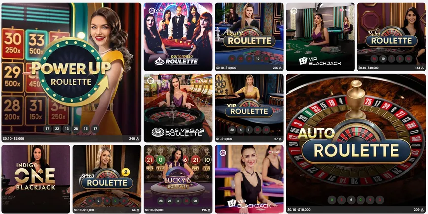  Live Dealer Casino Games at Zodiacbet Casino