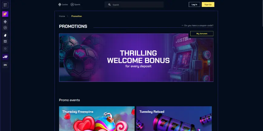 Bonuses and Promotions at JustBit Casino