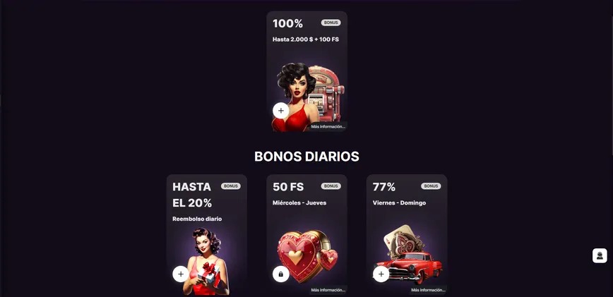 Promociones y bonos en LuckyReels Casino