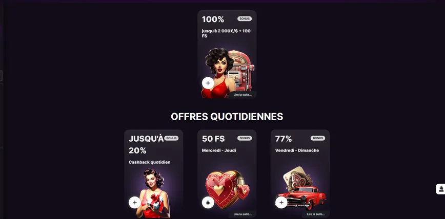 Promotions et bonus sur LuckyReels Casino