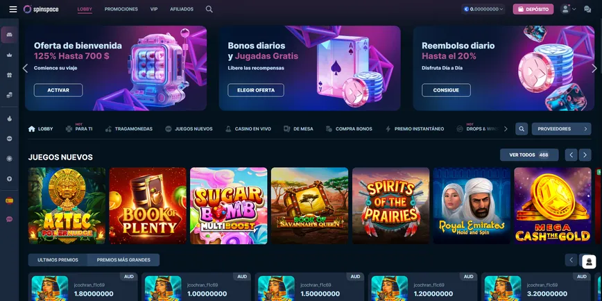 Acerca de Spinspace Casino