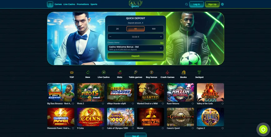 About at AllSpins Casino