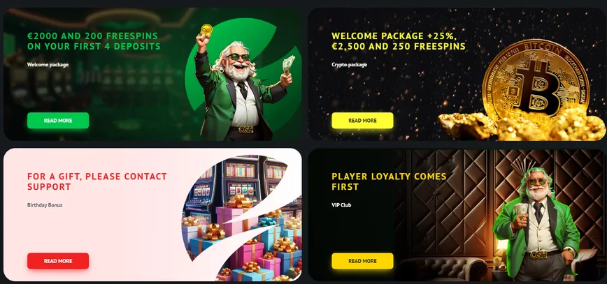Promotions and Bonuses at OSH Casino