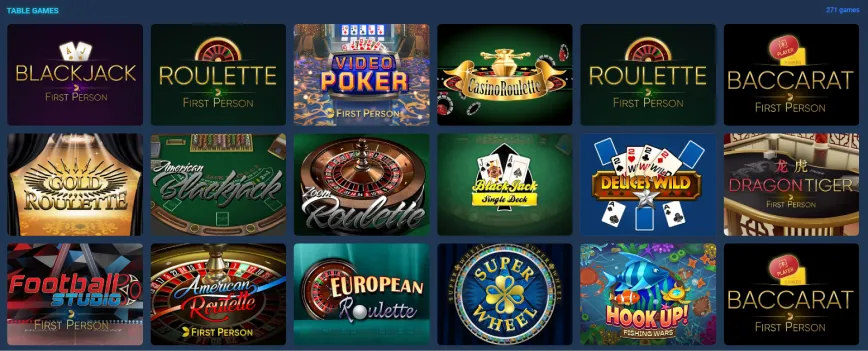 Juegos de casino con crupier en vivo en Wintopia Casino