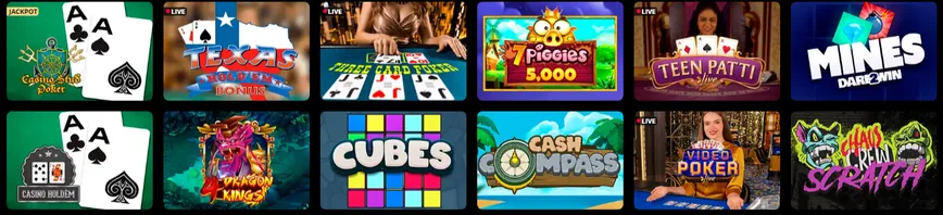 Jogos de mesa no LEX Casino