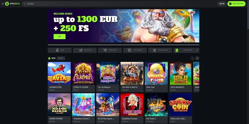 À propos du casino Spin Green