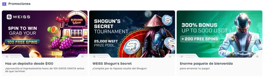 Promotions and Bonuses at Weiss Bet Casino