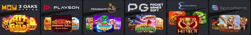 Fornecedores de software no Banzai Casino