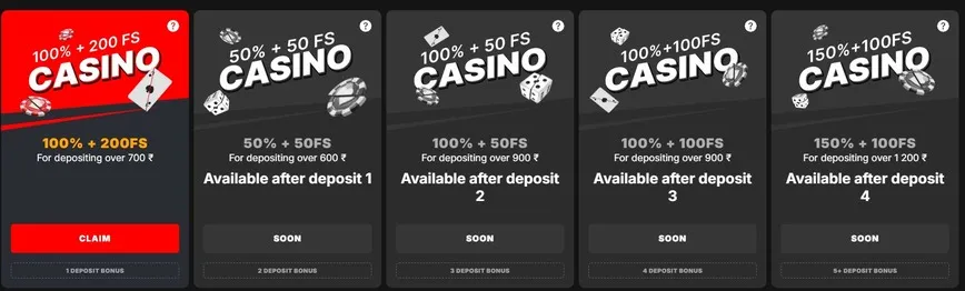 Banzai Casino Welcome Bonus