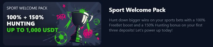 Sports Welcome FreeBet at Bets.io Casino