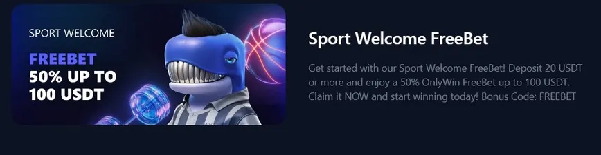 Sports Welcome FreeBet at Bets.io Casino