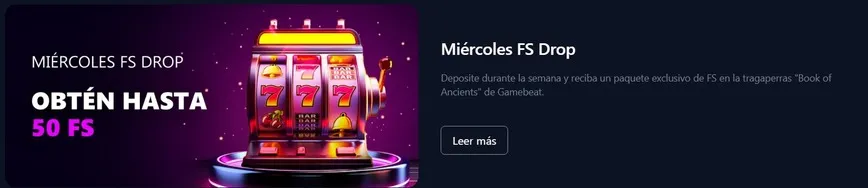 Caída de FS de los miércoles en Bets.io Casino