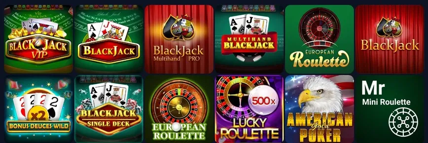 Juegos de mesa en Bets.io Casino