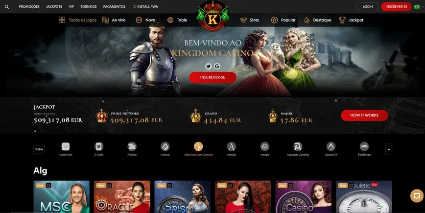 Sobre o Kingdom Casino